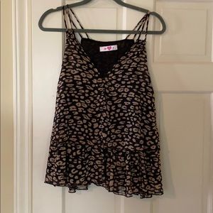 Buddy love cheetah tank top